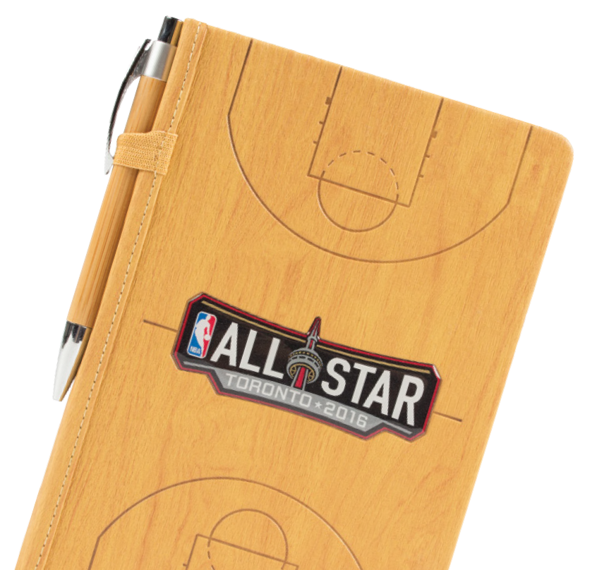 logoed notebook for NBA All Star Game