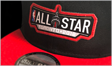 customized new era hat with the 2016 NBA All Star Toronto logo patch on the front