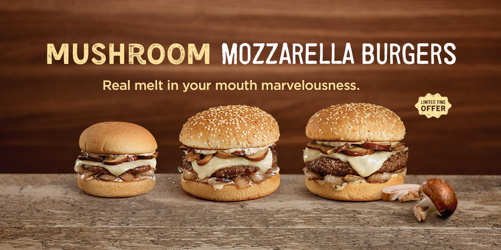 a&w mozza burgers