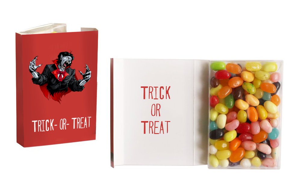 branded halloween candy card